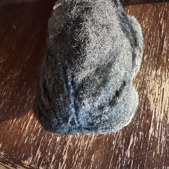 Vintage RADIO SHACK Black Furry Poodle Transistor AM Radio 9V Not Working Parts - Picture 6 of 10